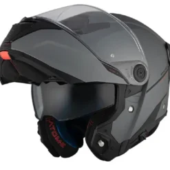 Casco Modulare Mt Helmets Fu404Sv Atom 2 Sv A2 Solid Opaco Titanio