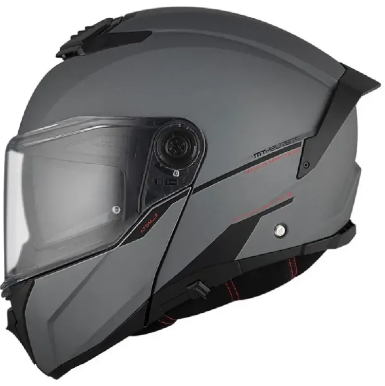 Casco Modulare Mt Helmets Fu404Sv Atom 2 Sv A2 Solid Opaco Titanio