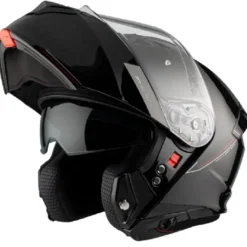 Casco Modulare Mt Helmets  Fu935Sv Genesis Sv Solid A1 Lucido Nero