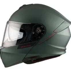 Casco Modulare Mt Helmets Fu935Sv Genesis Sv Solid A6 Opaco Verde Opaco
