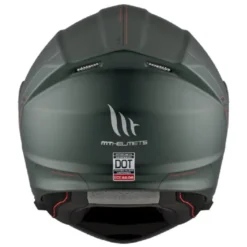 Casco Modulare Mt Helmets Fu935Sv Genesis Sv Solid A6 Opaco Verde Opaco