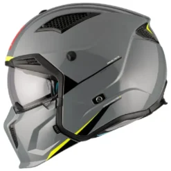 Casco Modulare Mt Helmets Tr902B Sv Streetfighter Sv S A22 Solid Lucido Grigio