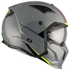 Casco Modulare Mt Helmets Tr902B Sv Streetfighter Sv S A22 Solid Lucido Grigio
