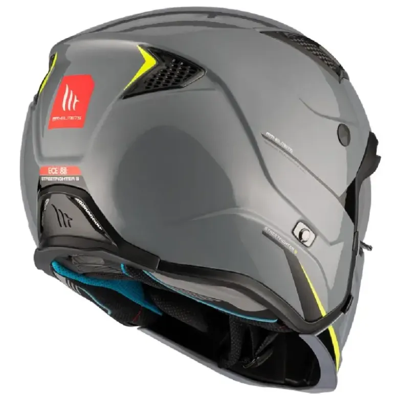 Casco Modulare Mt Helmets Tr902B Sv Streetfighter Sv S A22 Solid Lucido Grigio