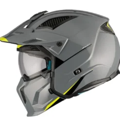 Casco Modulare Mt Helmets Tr902B Sv Streetfighter Sv S A22 Solid Lucido Grigio