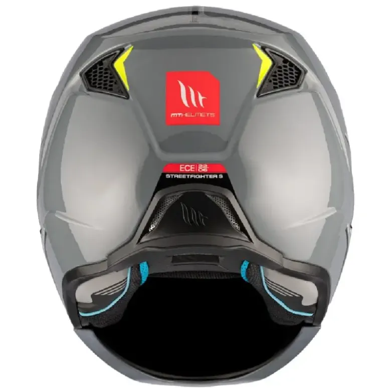 Casco Modulare Mt Helmets Tr902B Sv Streetfighter Sv S A22 Solid Lucido Grigio