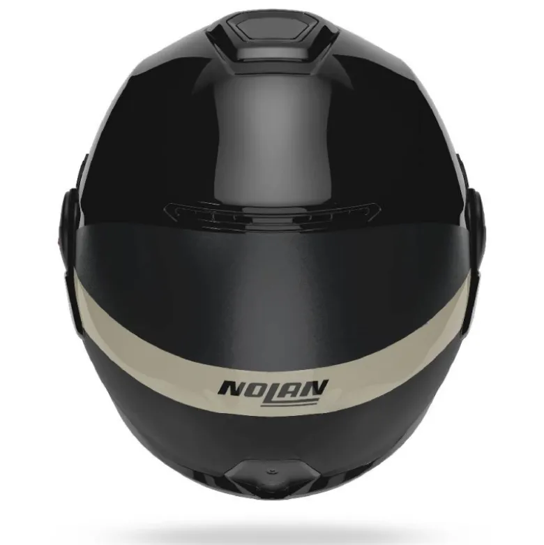 Casco Modulare Nolan N120-1 Blocco 358 Nero Antracite Verde Grigio Avorio Lucido
