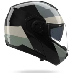 Casco Modulare Nolan N90-3 06 Blocco 354 Nero Avorio Antracite Verde Grigio Lucido