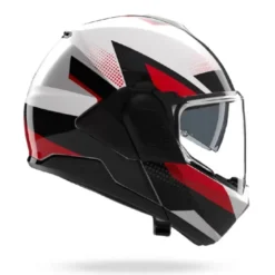 Casco Modulare Nolan N120-1 Ciclone 363 Bianco Nero Rosso