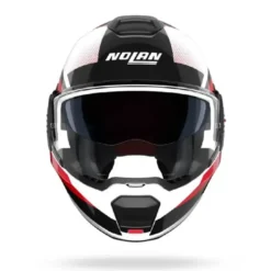 Casco Modulare Nolan N120-1 Ciclone 363 Bianco Nero Rosso