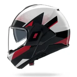 Casco Modulare Nolan N120-1 Ciclone 363 Bianco Nero Rosso