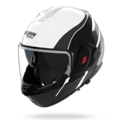 Casco Modulare Nolan N120-1 Fluente 359 Bianco Nero Antracite Lucido