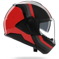 Casco Modulare Nolan N120-1 Lineo 351 Nero Rosso Grigio