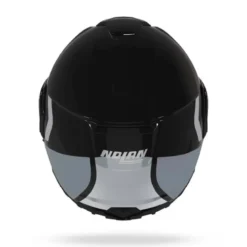 Casco Modulare Nolan N90-3 06 Roboto 348 Nero Argento Bianco Lucido