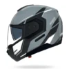 Casco Modulare Nolan N90-3 06 Sincrono 352 Grigio Nero Bianco Lucido