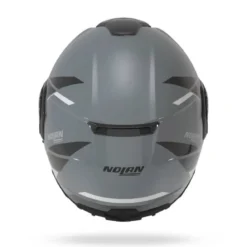 Casco Modulare Nolan N90-3 06 Sincrono 352 Grigio Nero Bianco Lucido