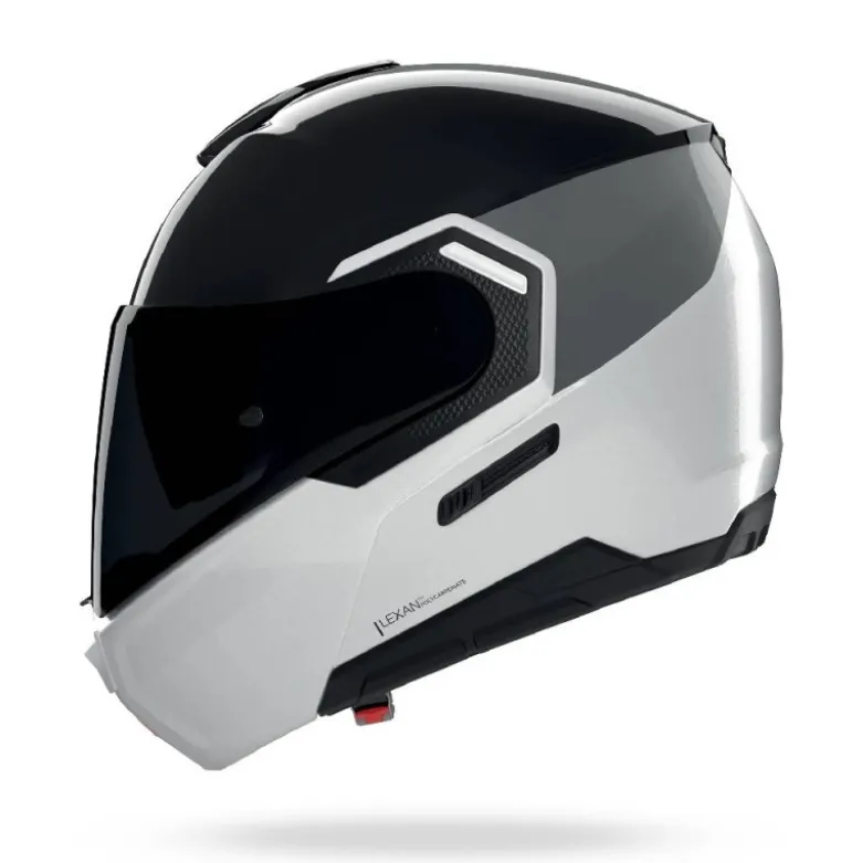 Casco Modulare Nolan N90-3 06 Verniciatura Speciale 343 Nero Bianco Perla Lucido