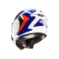 Casco Modulare Reversibile Caberg Trip Lunar Bianco Rosso Blu Azzurro Lucido