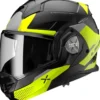 Casco Modulare Reversibile FF901 Ls2 Advant X Oblivion Nero Opaco H-V Giallo