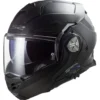 Casco Modulare Reversibile FF901 Ls2 Advant-X Solid Nero Opaco Con Interfono Cardo 4X Integrato