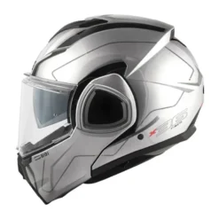 Casco Modulare Reversibile Givi X.36 Fiber Pulse Silver Nero Grigio