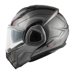 Casco Modulare Reversibile Givi X.36 Fiber Pulse Titanio Nero Rosso