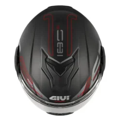 Casco Modulare Reversibile Givi X.36 Vertigo Nero Rosso Opaco