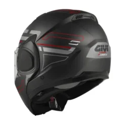 Casco Modulare Reversibile Givi X.36 Vertigo Nero Rosso Opaco