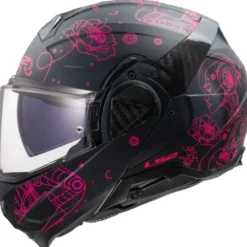 Casco Modulare Reversibile Ls2 FF910 Advant II Sophia Nero Rosa
