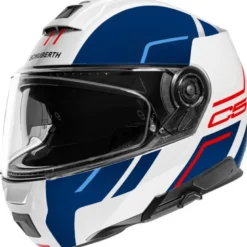 Casco Modulare Schuberth C5 ECE Master Blu Bianco Rosso