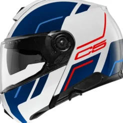 Casco Modulare Schuberth C5 ECE Master Blu Bianco Rosso
