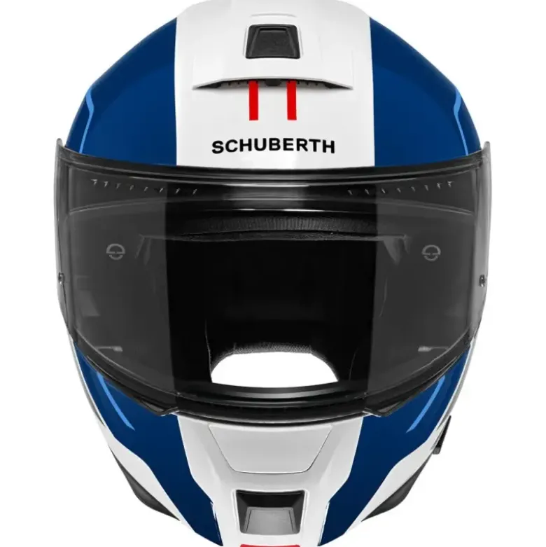 Casco Modulare Schuberth C5 ECE Master Blu Bianco Rosso