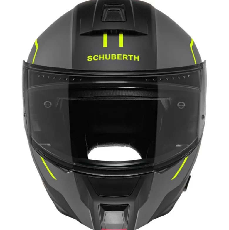 Casco Modulare Schuberth C5 ECE Master Giallo Grigio Nero