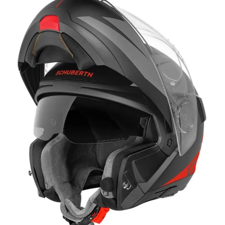 Casco Modulare Schuberth C4 Pro Merak Rosso Opaco