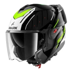 Casco Modulare Shark Oxo Rydger Nero Bianco Giallo