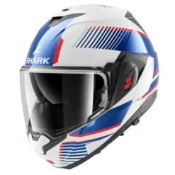 Casco Modulare Shark Oxo Sikter Bianco Chrome Blu