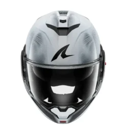 Casco Modulare Shark Oxo Speed Tech Silver Bianco Nero Lucido