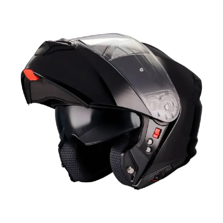 Casco Modulari Mt Helmets Fu935Sv Genesis Sv A1 Pure Nero Lucido