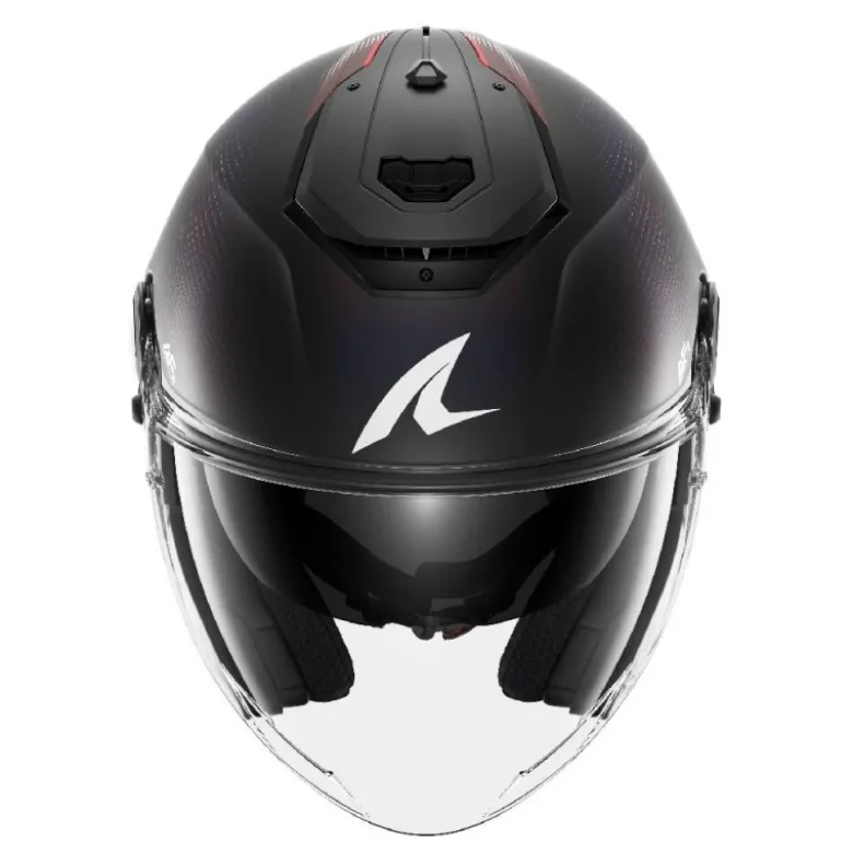 Casco Shark Rs Jet Speed-Tech Blu Rosso Carbon