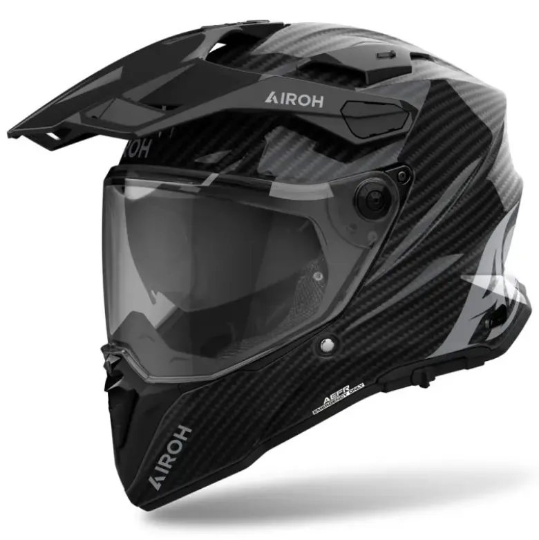 Casco Touring Airoh Commander 2 Full Carbon Lucido