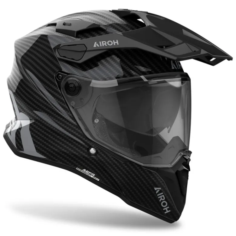 Casco Touring Airoh Commander 2 Full Carbon Lucido
