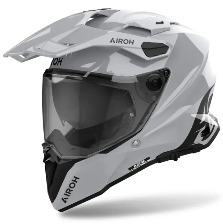 Casco Touring Airoh Commander 2 Grigio Cemento Lucido