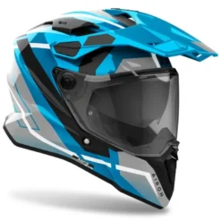 Casco Touring Airoh Commander 2 Mavick Cerulean Blue Lucido