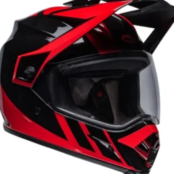 Casco Touring Bell MX-9 Adventure Mips Dash Rosso Nero Lucido