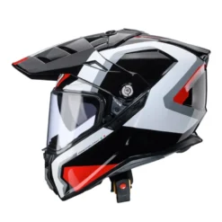 Casco Touring Caberg Tanami Scram Nero Bianco Rosso