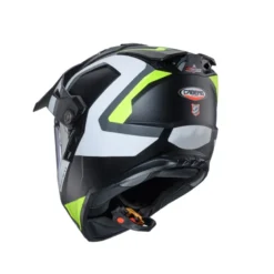 Casco Touring Caberg Tanami Scram Nero Opaco Grigio Bianco Giallo fluo
