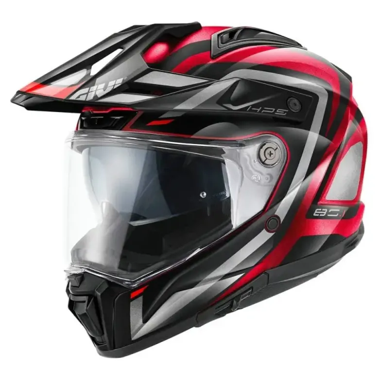 Casco Touring Givi 80.1 Apex Bordeaux Titanio Rosso Nero Lucido