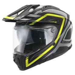 Casco Touring Givi 80.1 Apex Grigio Nero Giallo Fluo Opaco
