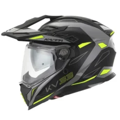Casco Touring Kappa KV33 Enduro Wizard Grigio Opaco Nero Giallo