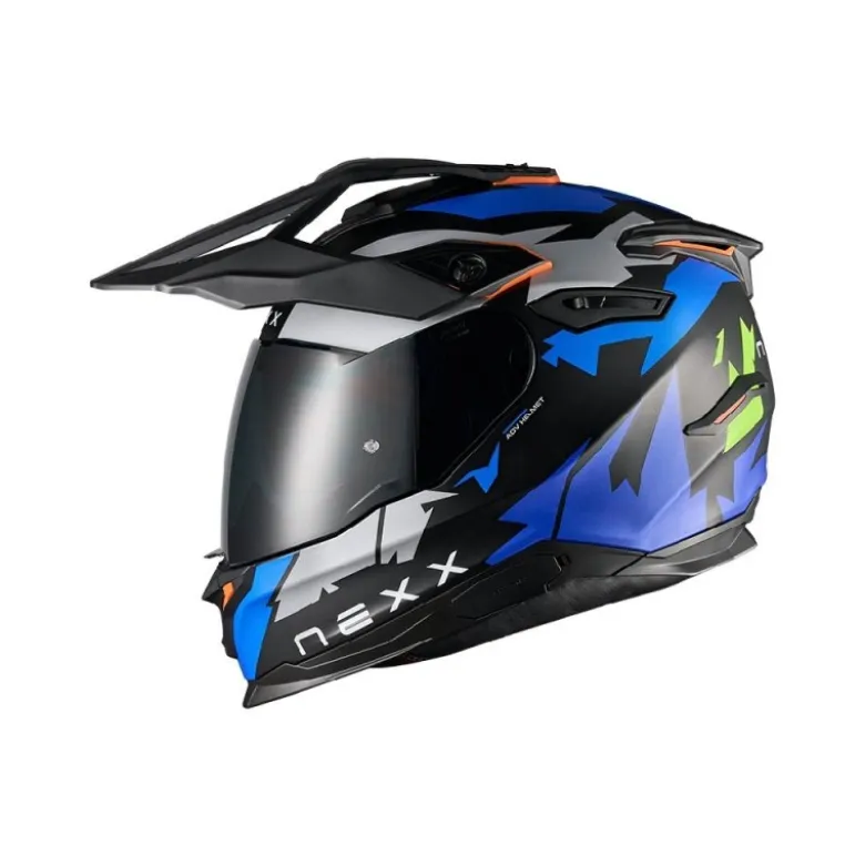 Casco Touring Nexx Y.Travl Primal Blu Neon Mt